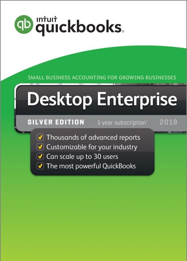 QuickBooks Enterprise 2019 Silver Edition ( Subscribe Annually )
